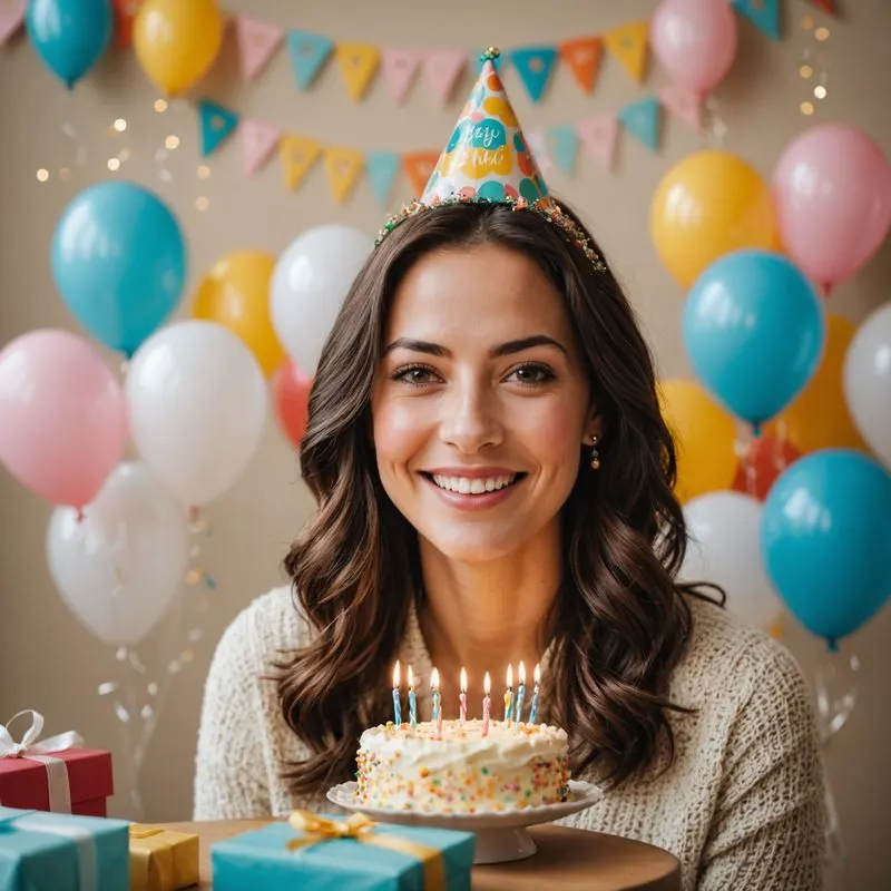 Exemplo de retrato de aniversário