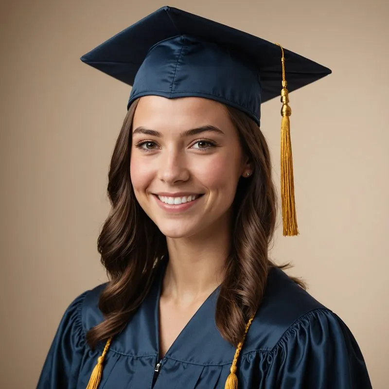 Exemplo de retrato de formatura